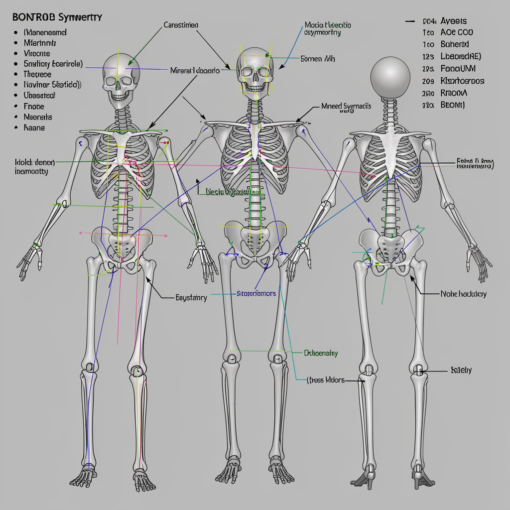 Character skeleton rig with control bones and constraints